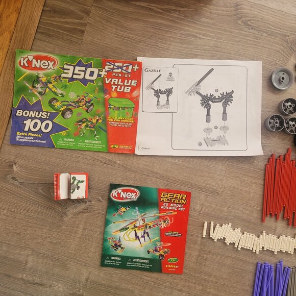 K'nex building set- large lot of mixed sets in storage container - Picture 7 of 8